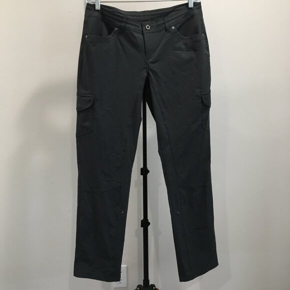 KUHL Dark Gray Adjustable Leg Flap Pockets Drawstring Waist Hiking Active Pant - Picture 5 of 16